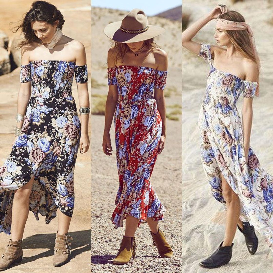 Product Vestidos Mujer Casual Playa Largos Boho Floral Maxi Vestido Bohemio Tirantes Playa