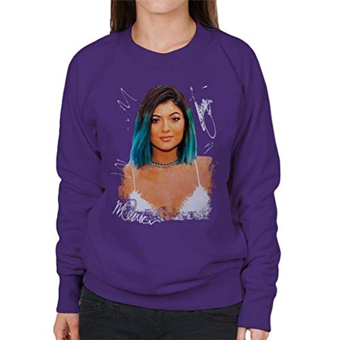 Fashion VINTRO Sudadera Kylie Jenner para Mujer Retrato Original de Sidney Maurer