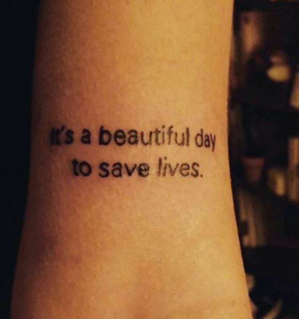 Moda It's beautiful day to save lives