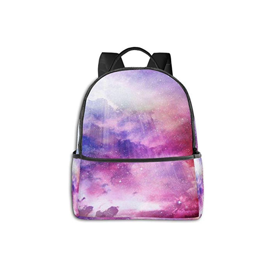 Social PEIGJH Mochilas Escolares Bolsa Daypack Mochila Tipo Casual para Niños y Niñas para Portátiles y Netbooks Astronomía de animación de Cielo púrpura