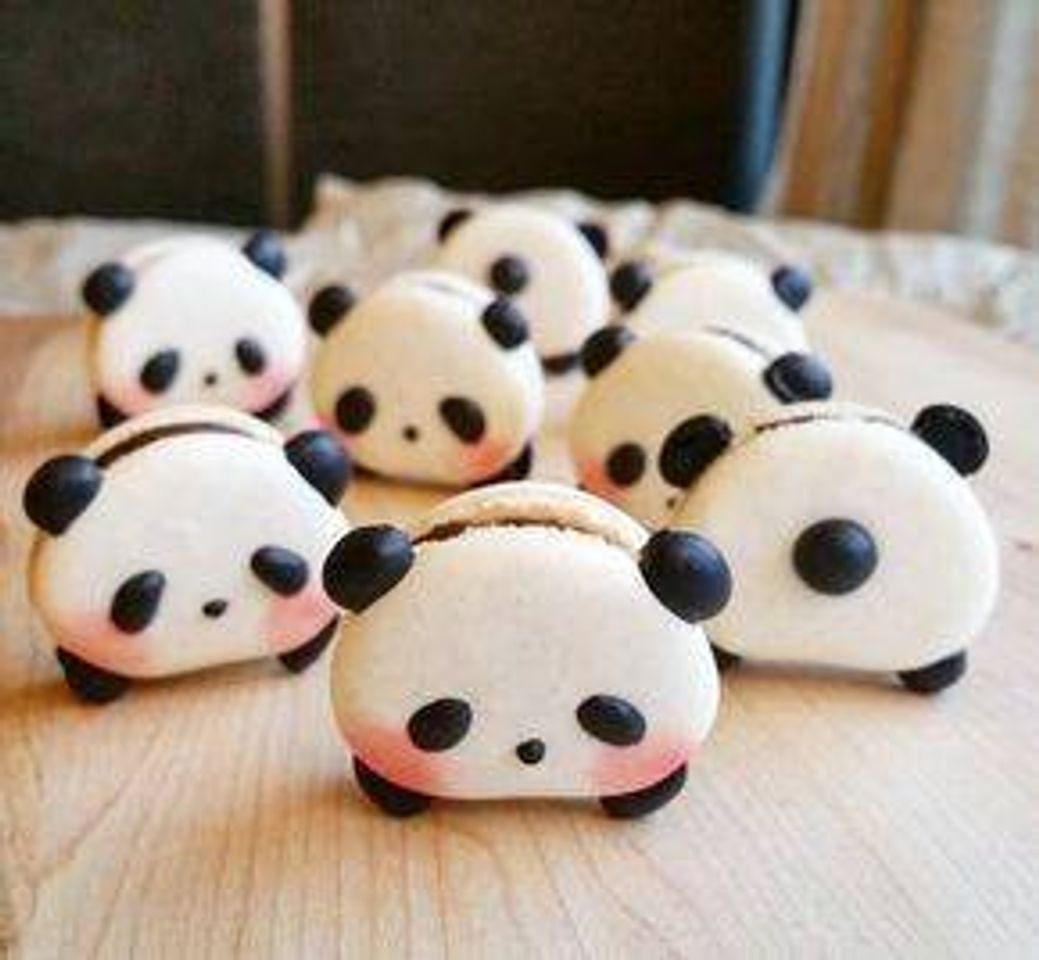 Moda Macarons em formato de panda 🐼