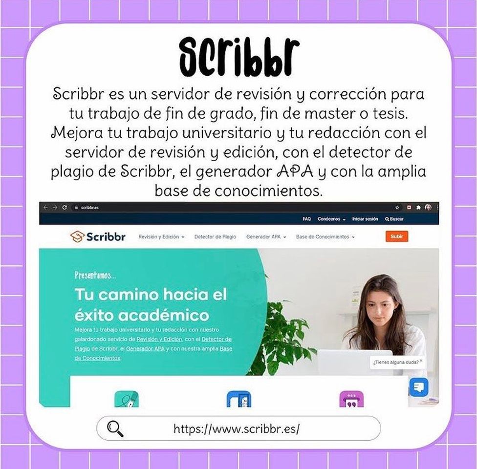 App Scribbr - Revisión académica a tu medida