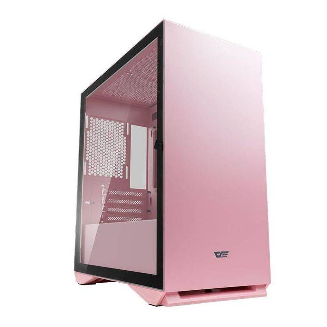 Fashion Gabinete Gamer Aigo DarkFlash DLM 22 Pink Lateral Vidro 