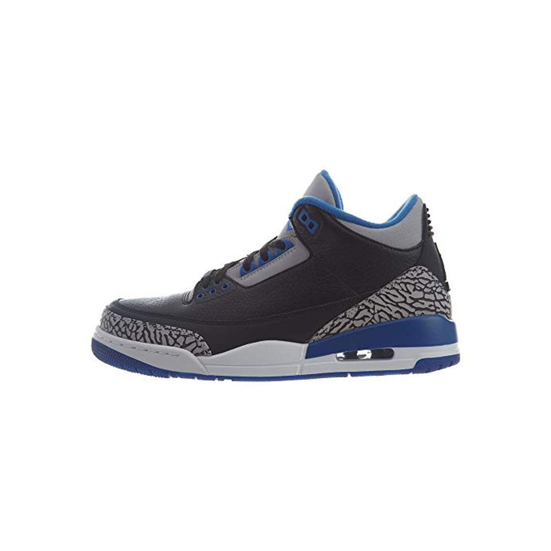 Moda Nike Air Jordan 3 Retro, Zapatillas de Deporte para Hombre, Negro/Azul/Gris