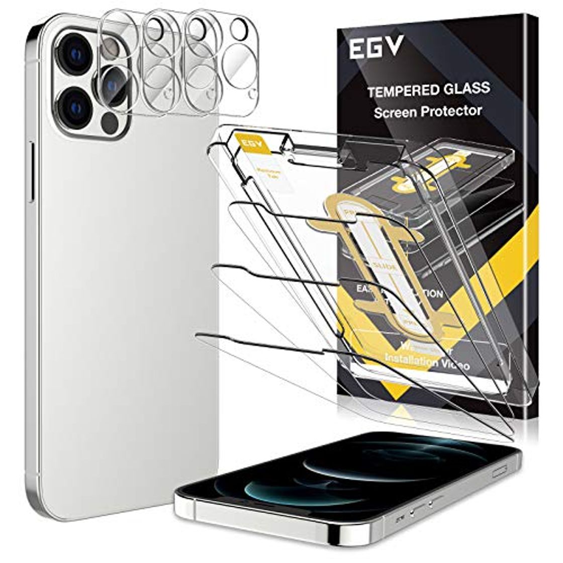 Product EGV Compatibile con iPhone 12 Pro MAX 6.7 Pulgada Protector de Pantalla