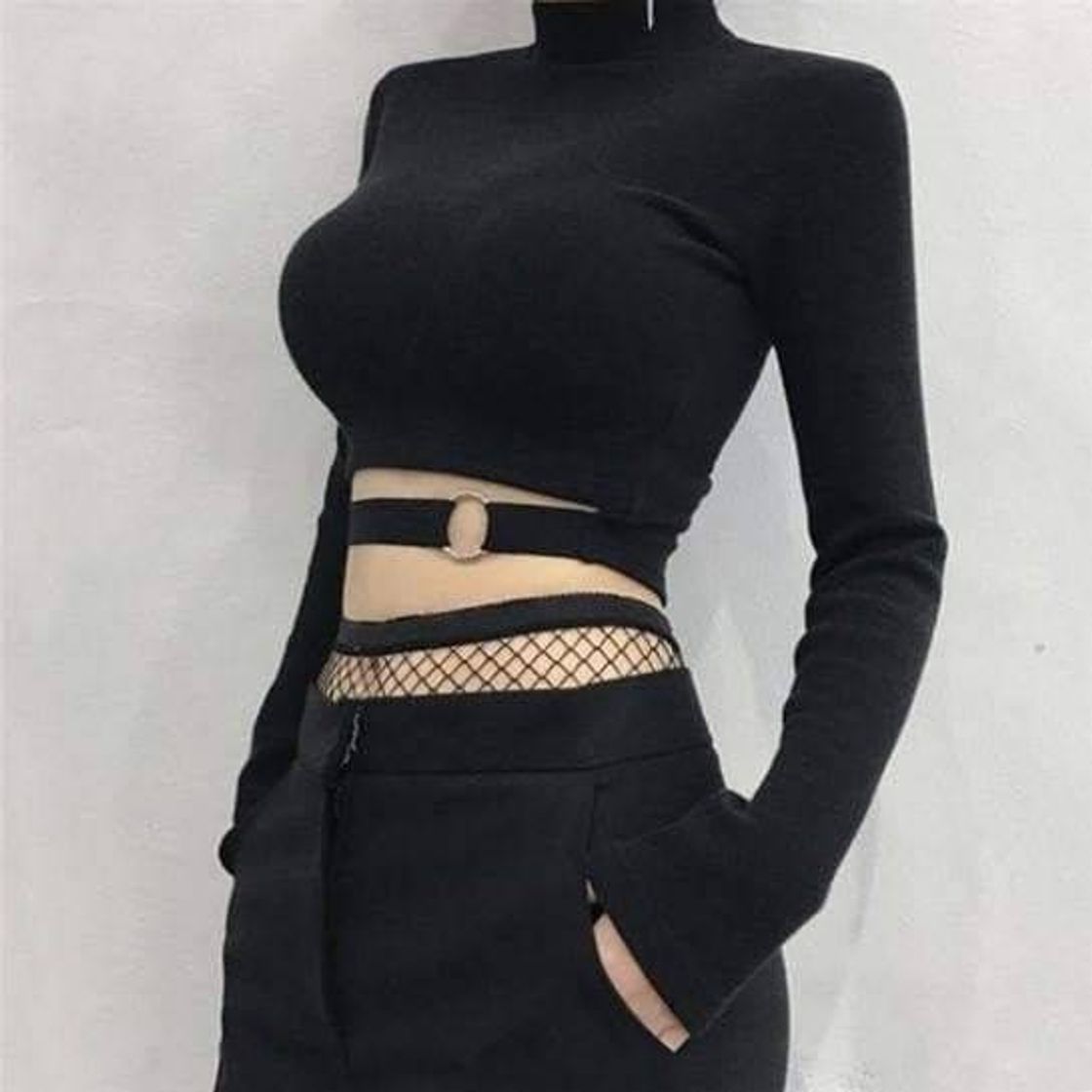 Moda Long sleeves crop top