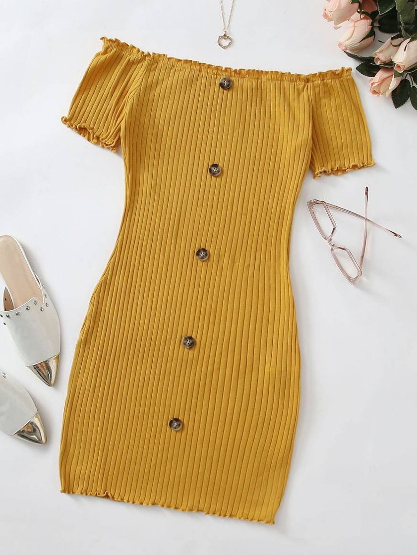 Fashion VESTIDO OMBRO A OMBRO🧡