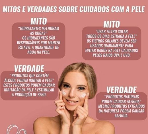 Mitos e Verdades sobre os cuidados com a pele