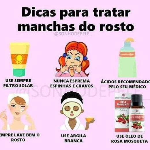 Dicas para tratar manchas no rosto