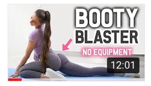 11 MIN BOOTY BLASTER WORKOUT | No Equipment - YouTube