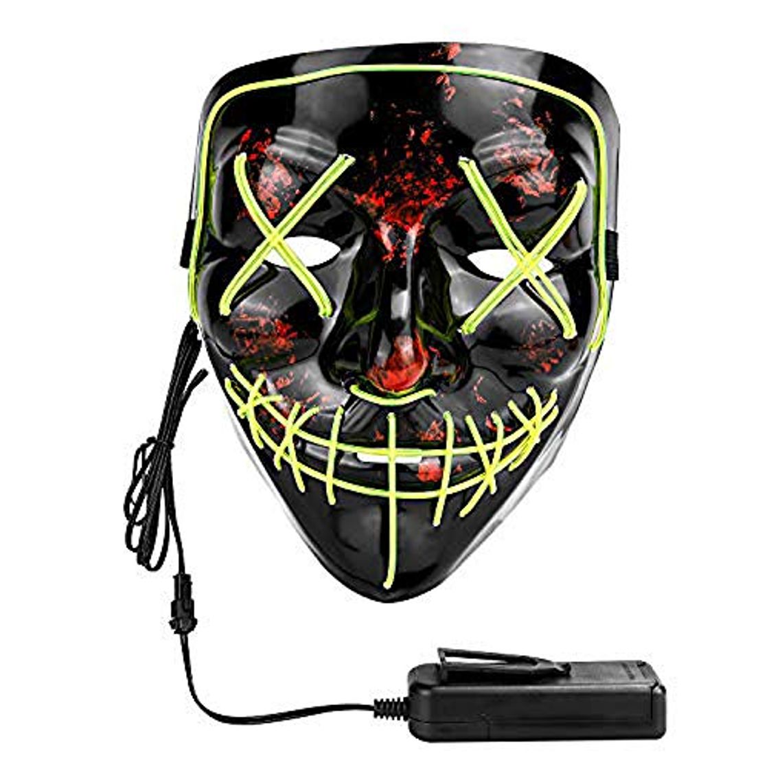 Productos XDDIAS Máscara de Halloween, Led Mascaras para Navidad Halloween Cosplay Grimace Festival