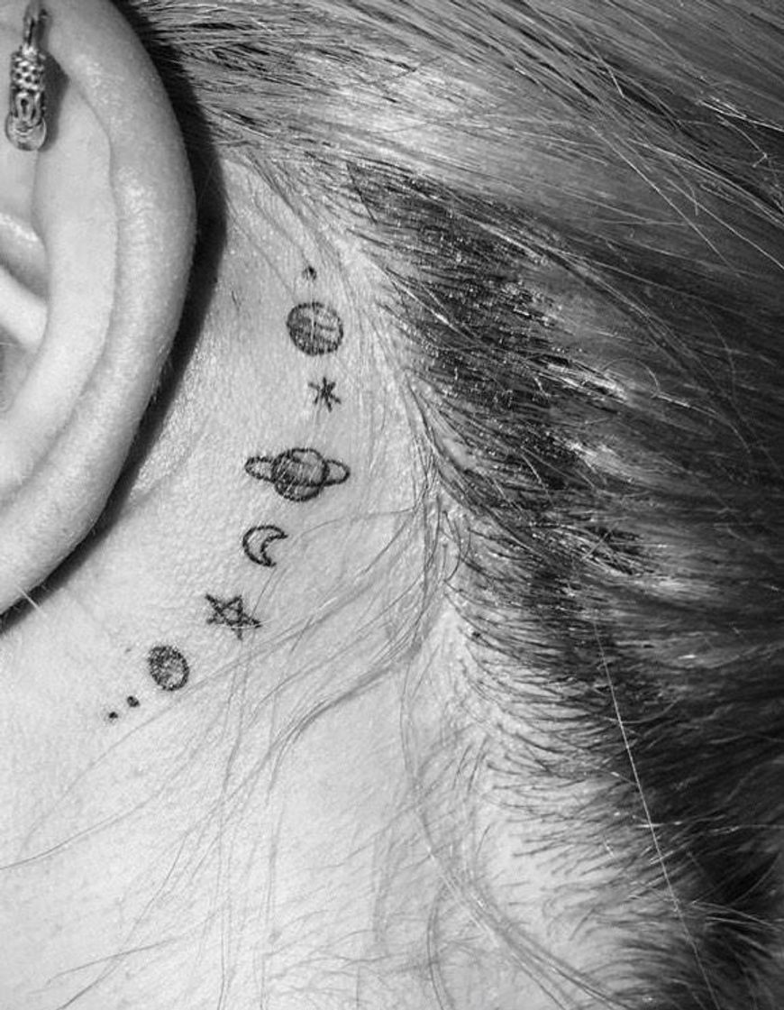 Fashion ear tatto 🌙✨