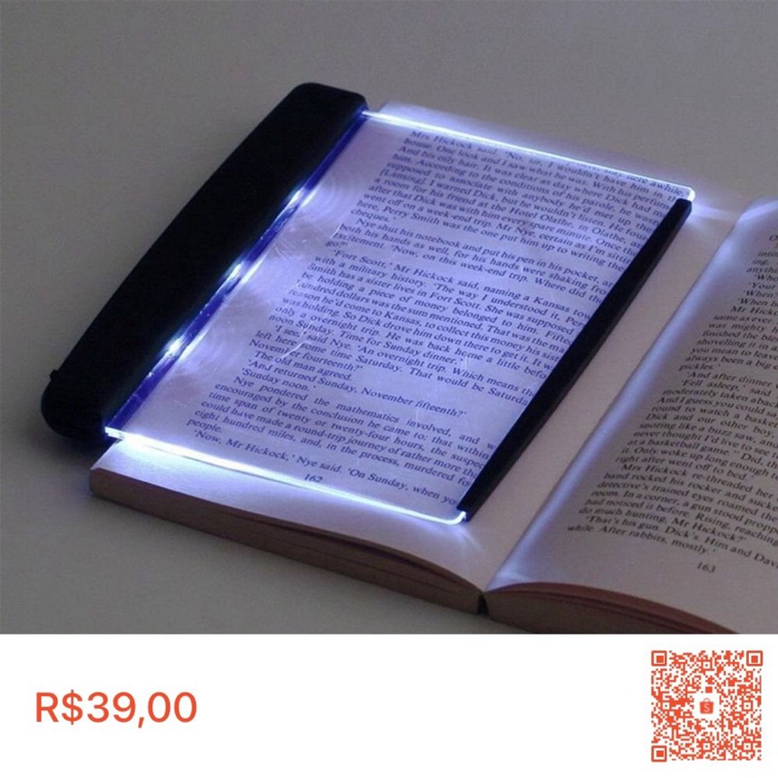 Moda Painel Luz de Led para livros