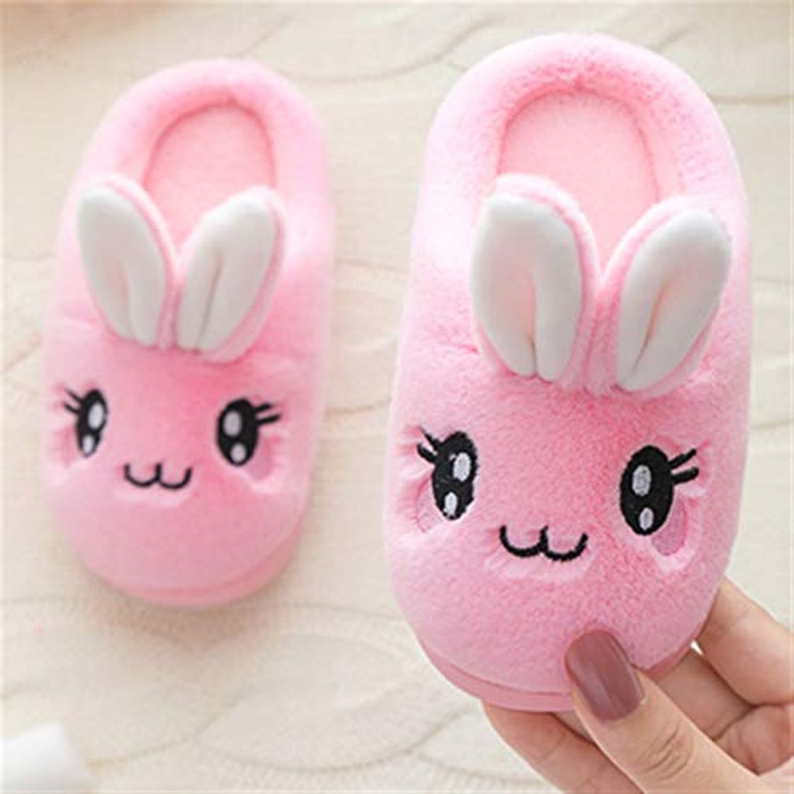 Fashion ZZNVS Bebé niñas Zapatillas de algodón Nuevo Invierno niños Lindo Conejo Peluche