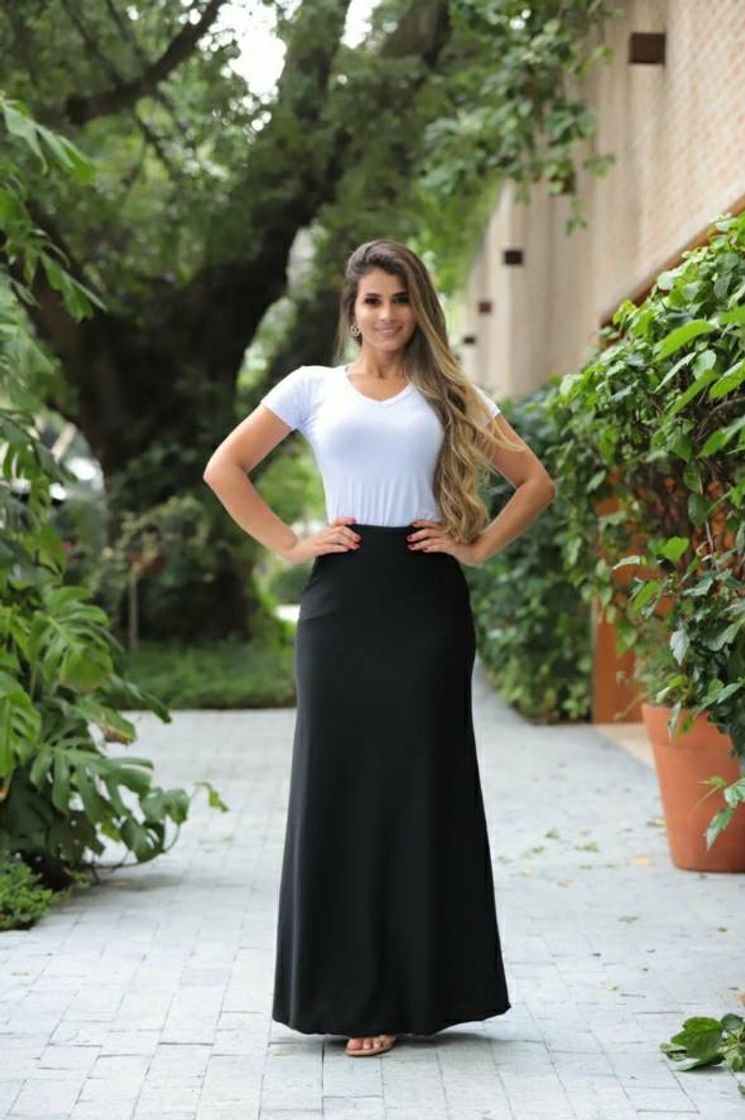 Fashion Confira Saia Lápis Linda Estilo Secretária Evangélica Promoç