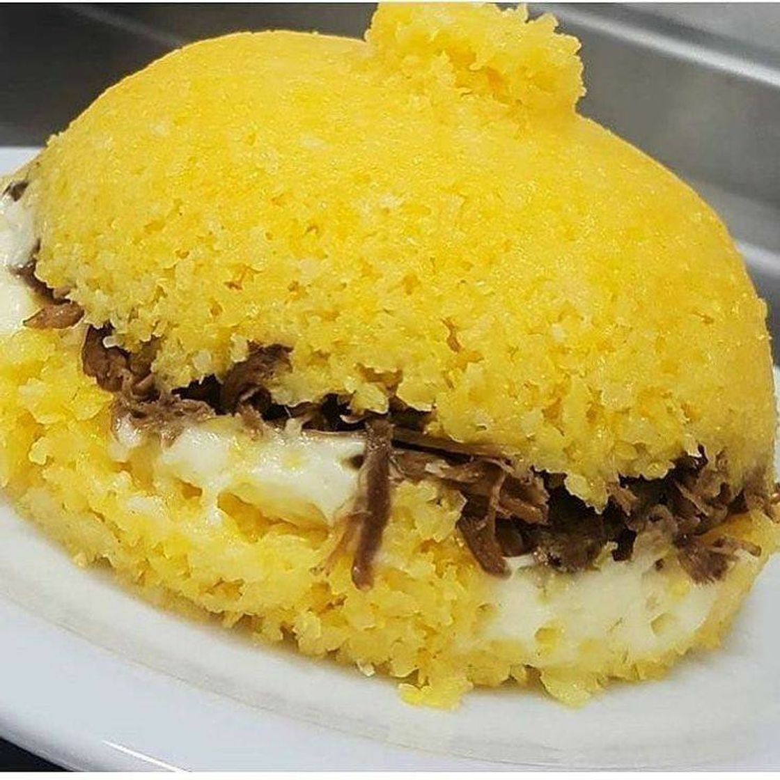 Moda Cuscuz com carne de sol e queijo 😋