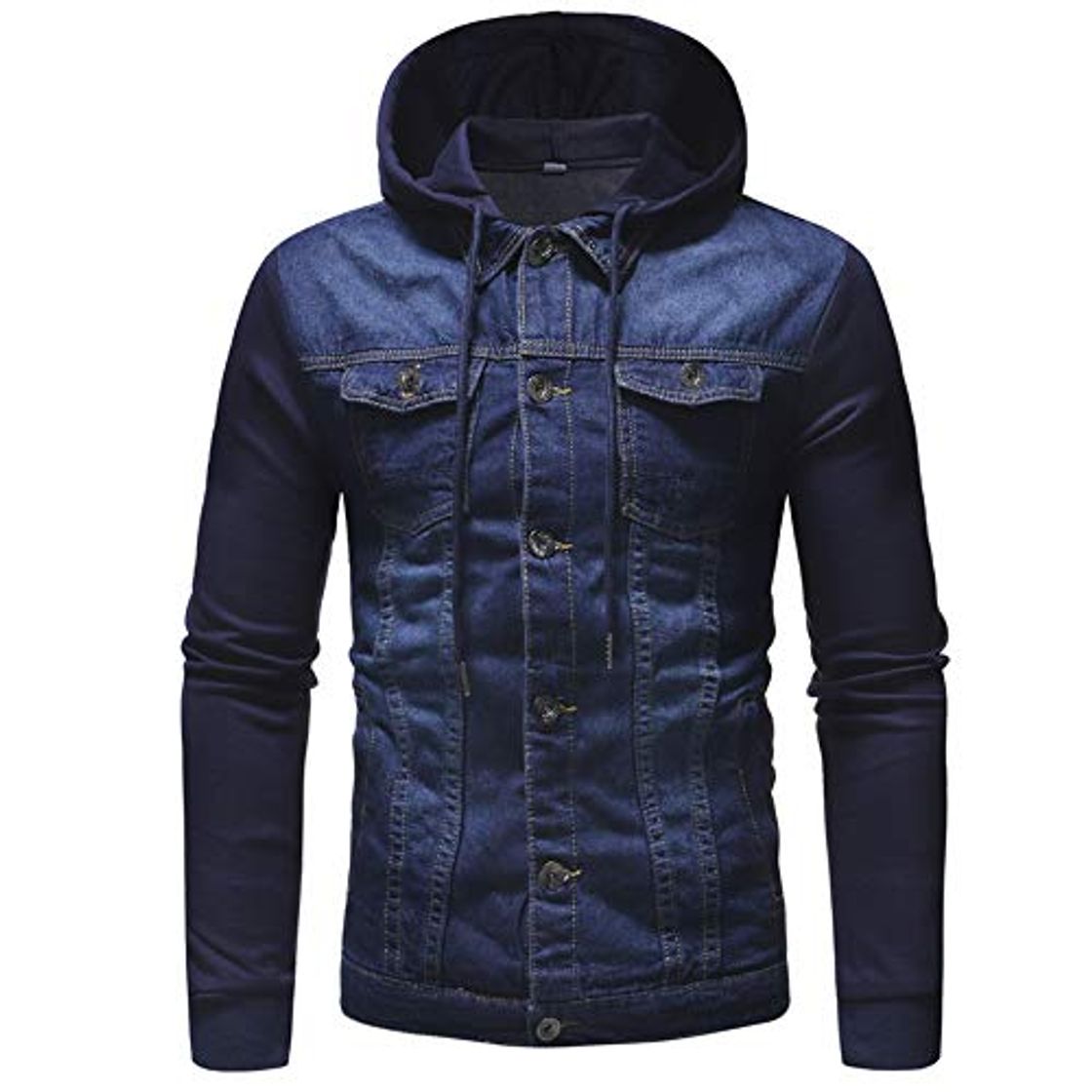 Fashion LUOWAN Ropa de primavera Chaqueta Deportiva Masculina Chaqueta de Vaquero Retro Camisa