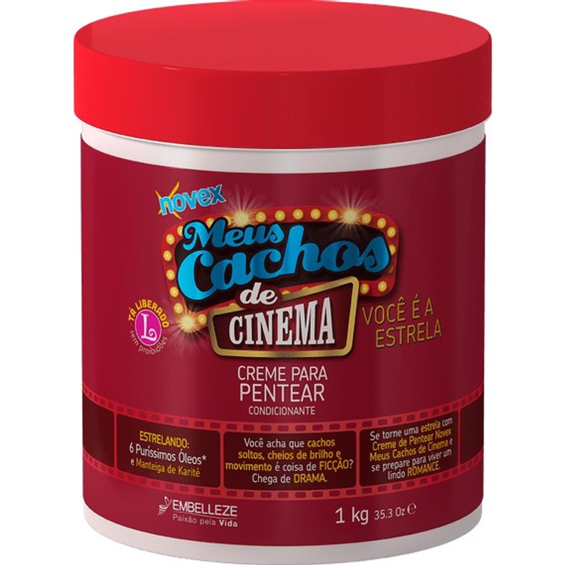 Moda Creme para Pentear Novex Meus Cachos de Cinema - Embelleze