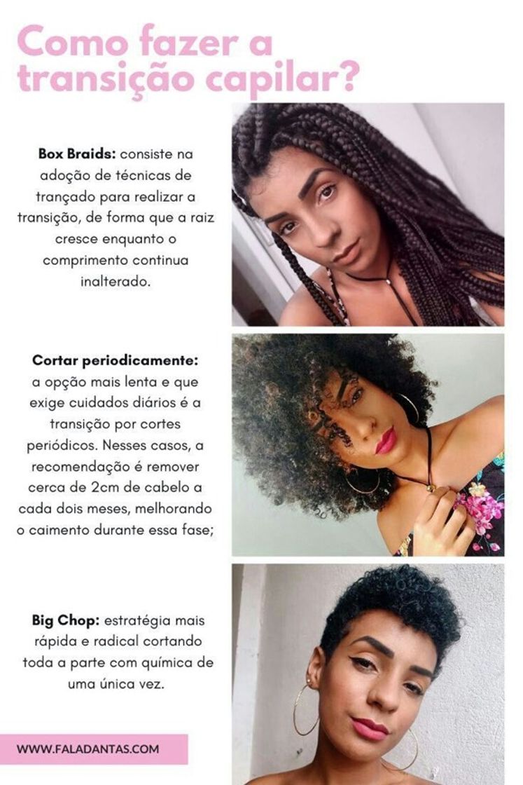 Moda Dicas para transição capilar 