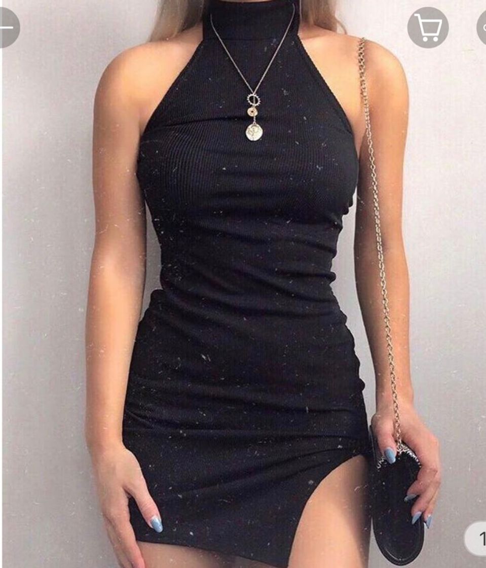 Product vestido com gola alta🖤