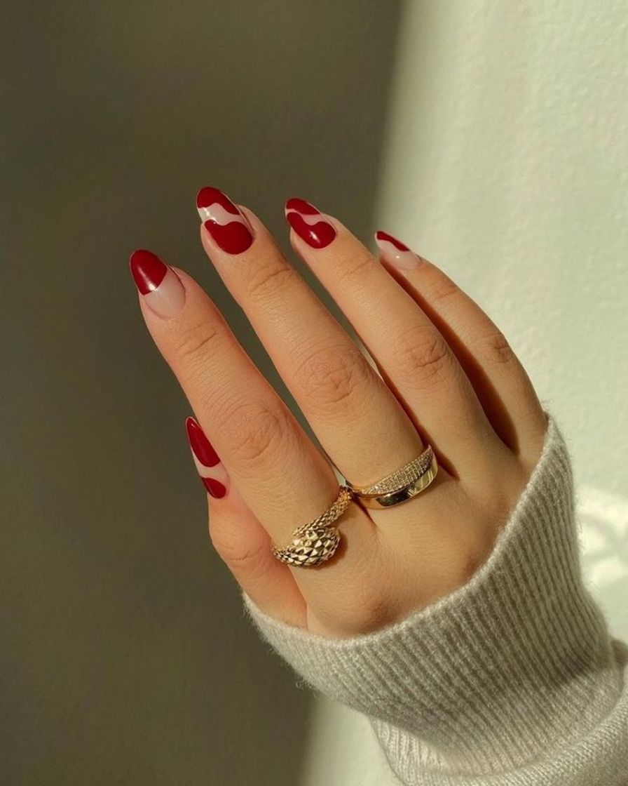 Social Red nails