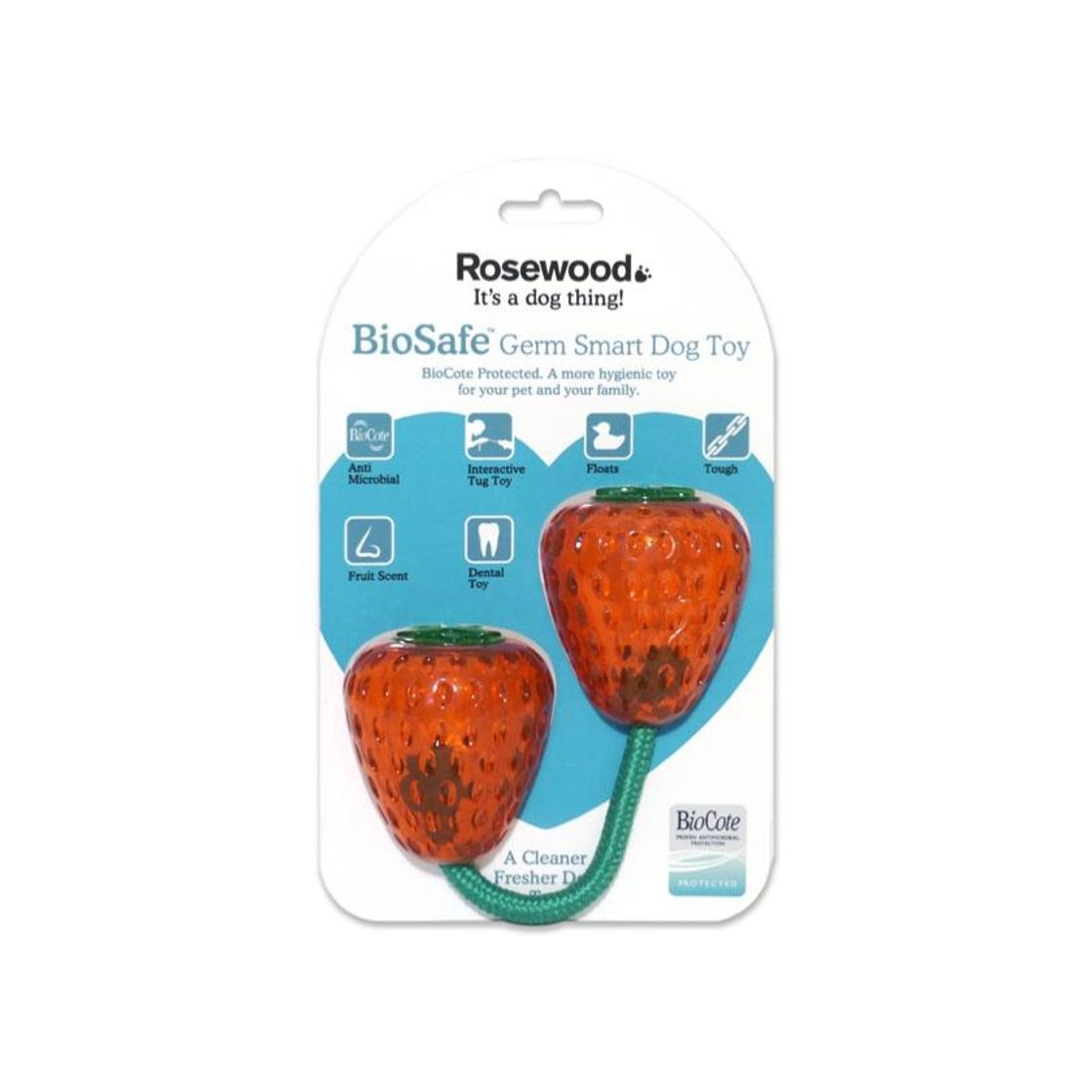 Product Rosewood Strawberry Dog Toy