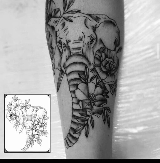 Elefante e flores! 🌸