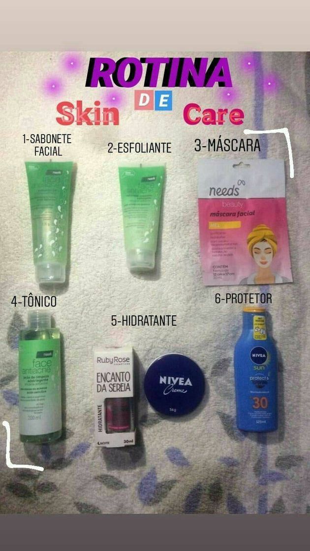 Producto Rotina de skin care🧖🧴🤩