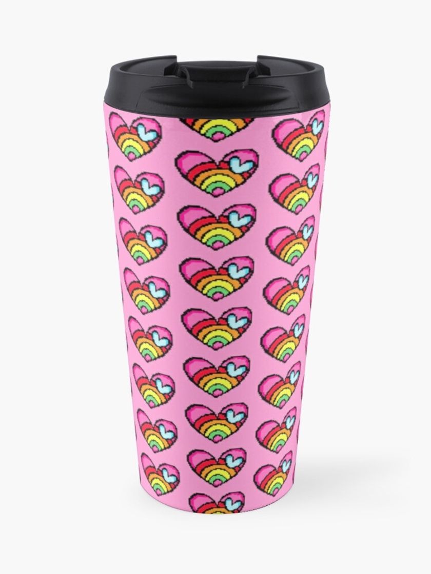 Social Rainbow Travel Mug