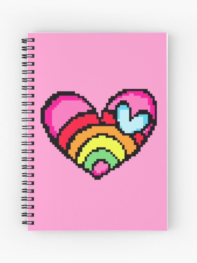 Social Rainbow Spiral Notebook