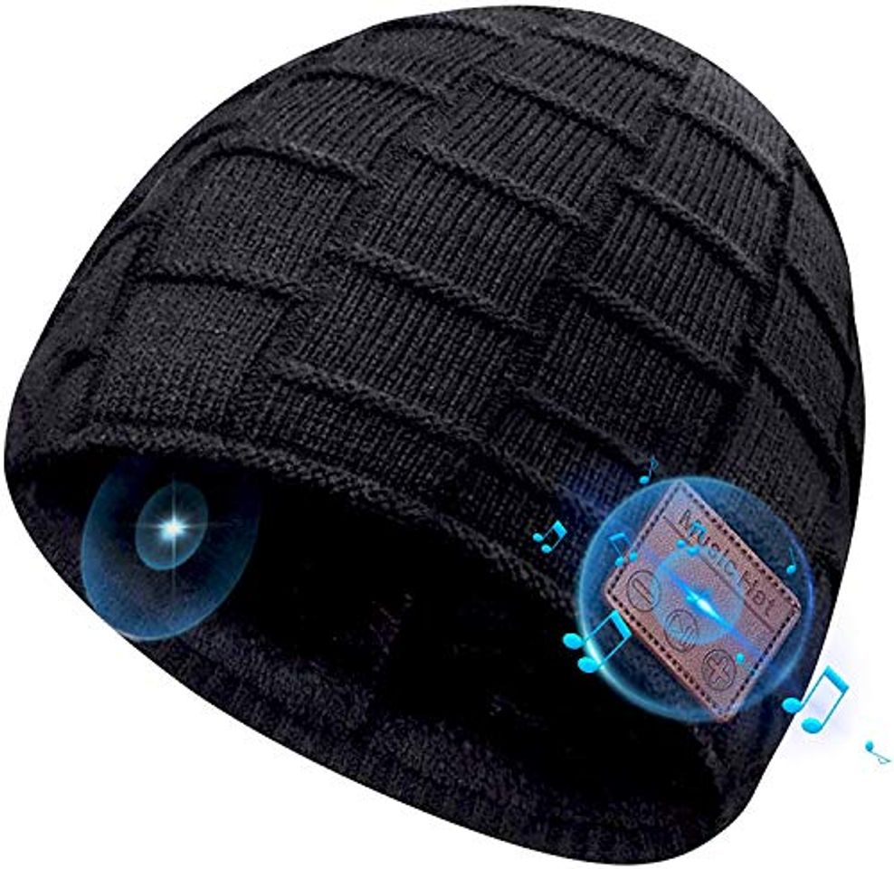 Producto COTOP Gorro de Bluetooth, Musical Beanie Hombre Mujer Bluetooth Tejido Bluetooth 5.0