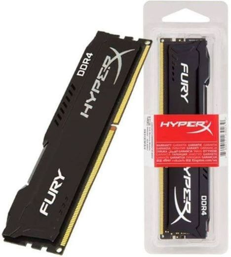 Memória RAM Kingston HyperX Fury 8GB DDR4 2400MHz Preto HX42