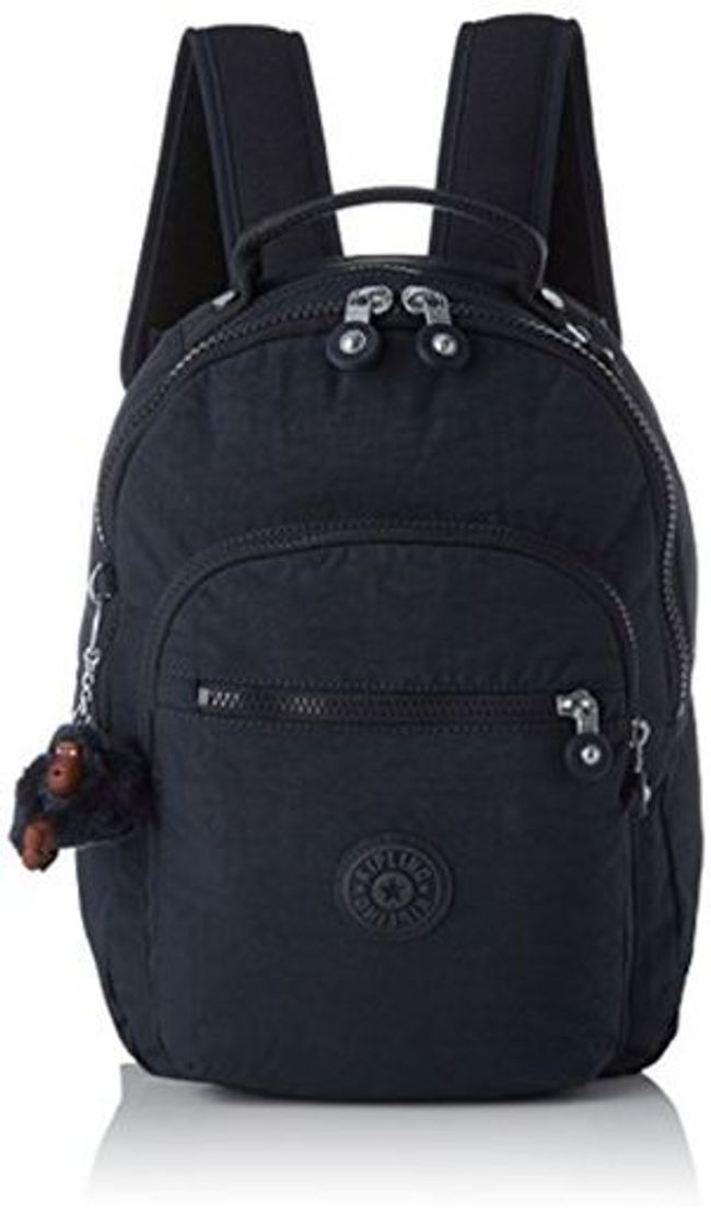 Moda Kipling CLAS SEOUL S Mochila con Compartimento para Tableta, 10 litros, Azul