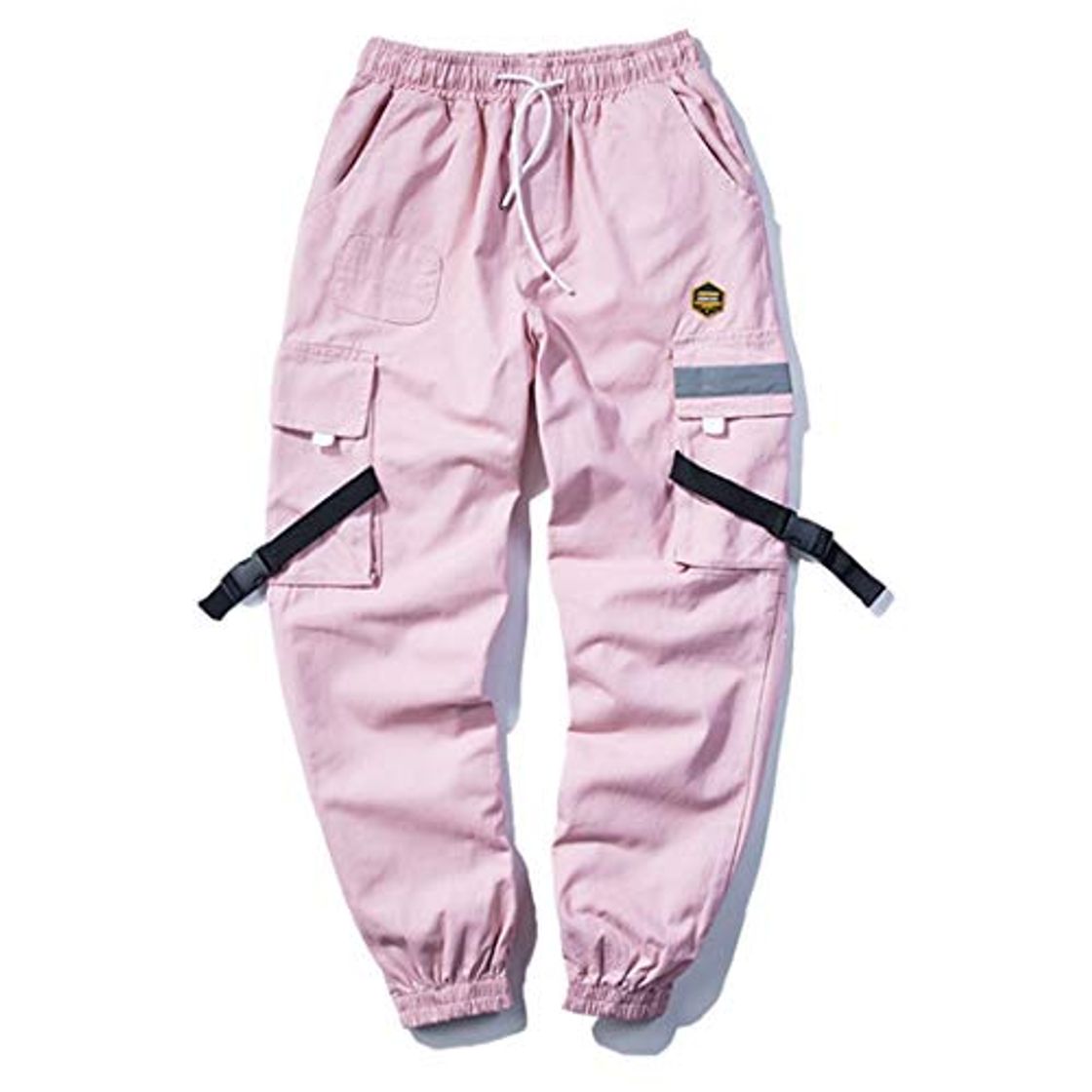 Products Pantalones para Hombre De Hip Hop Streetwear Hebillas Pie EláStico Multi Bolsillo Casual Pantalones De Carga Lenta Harajuku Cargo