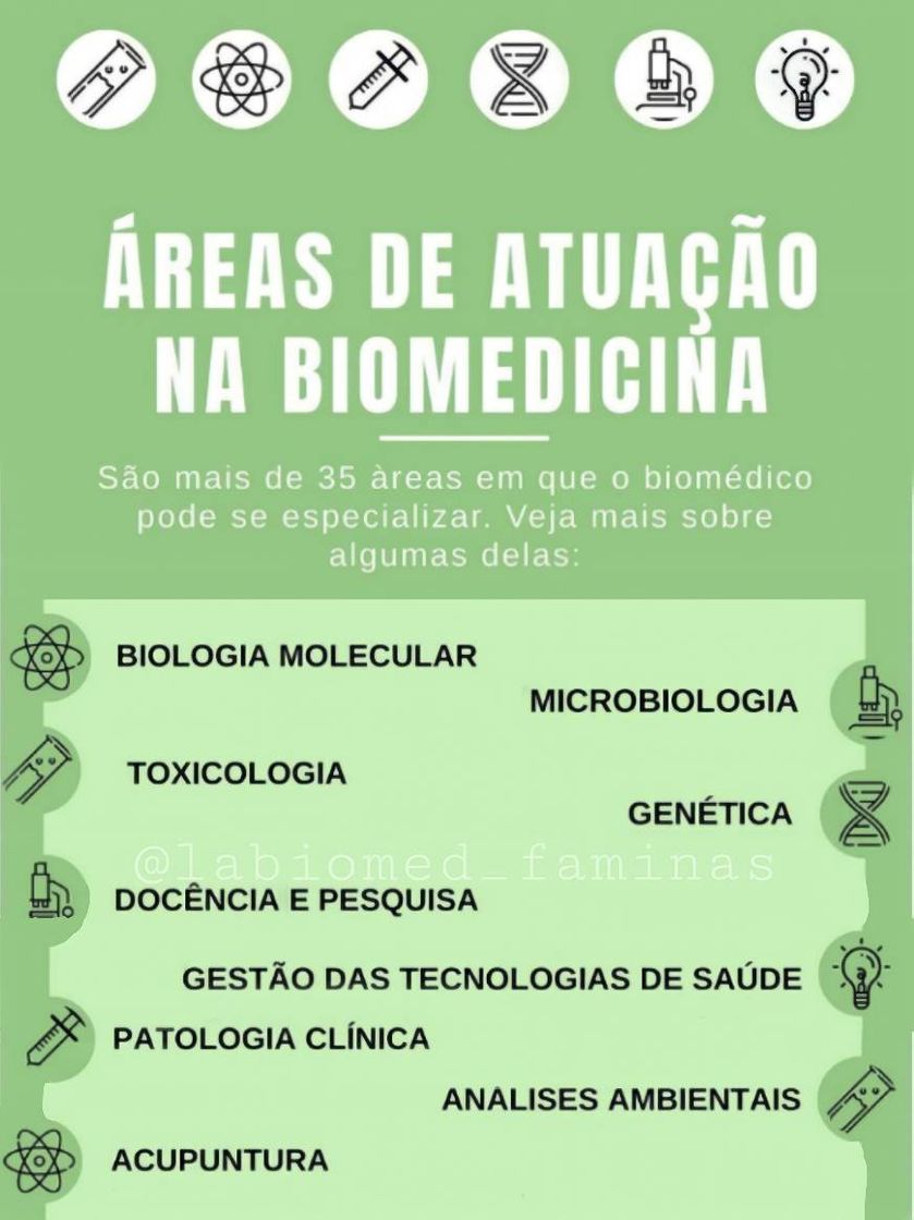 Moda Biomedicina habilitações biomedico 