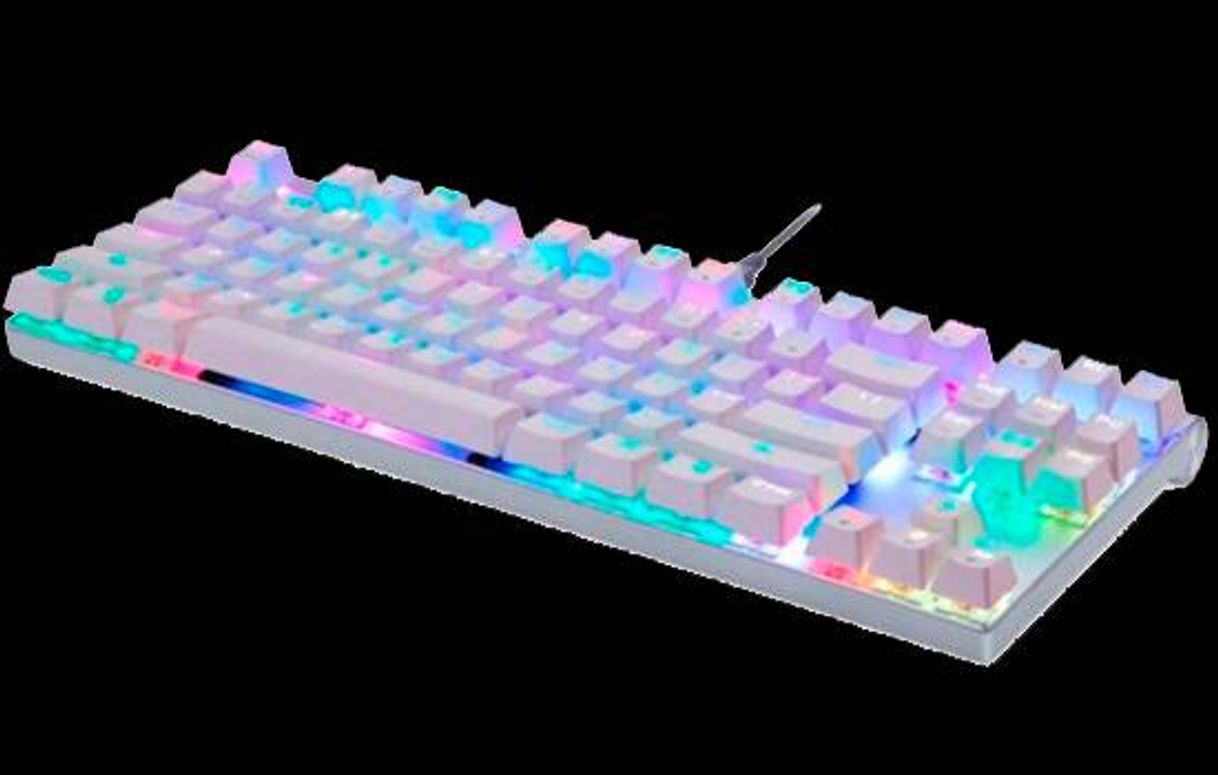 Moda Teclado Mecânico Motospeed101 Branco rgb