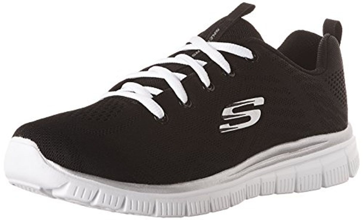 Social Skechers Graceful-Get Connected, Zapatillas Mujer, Negro