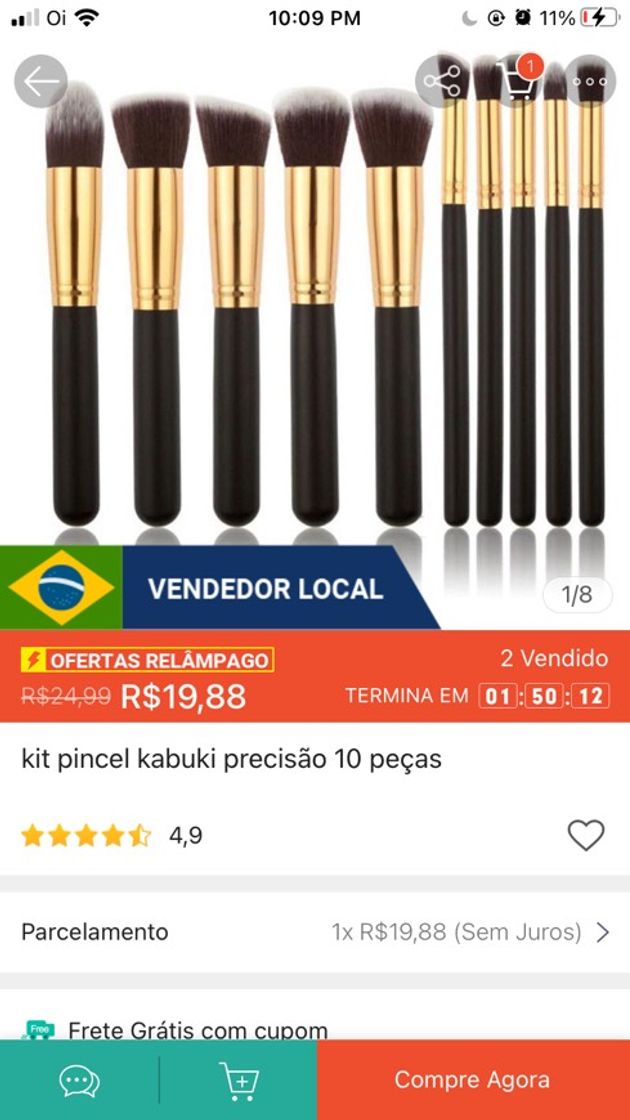 Product Kit de Pincéis R$19