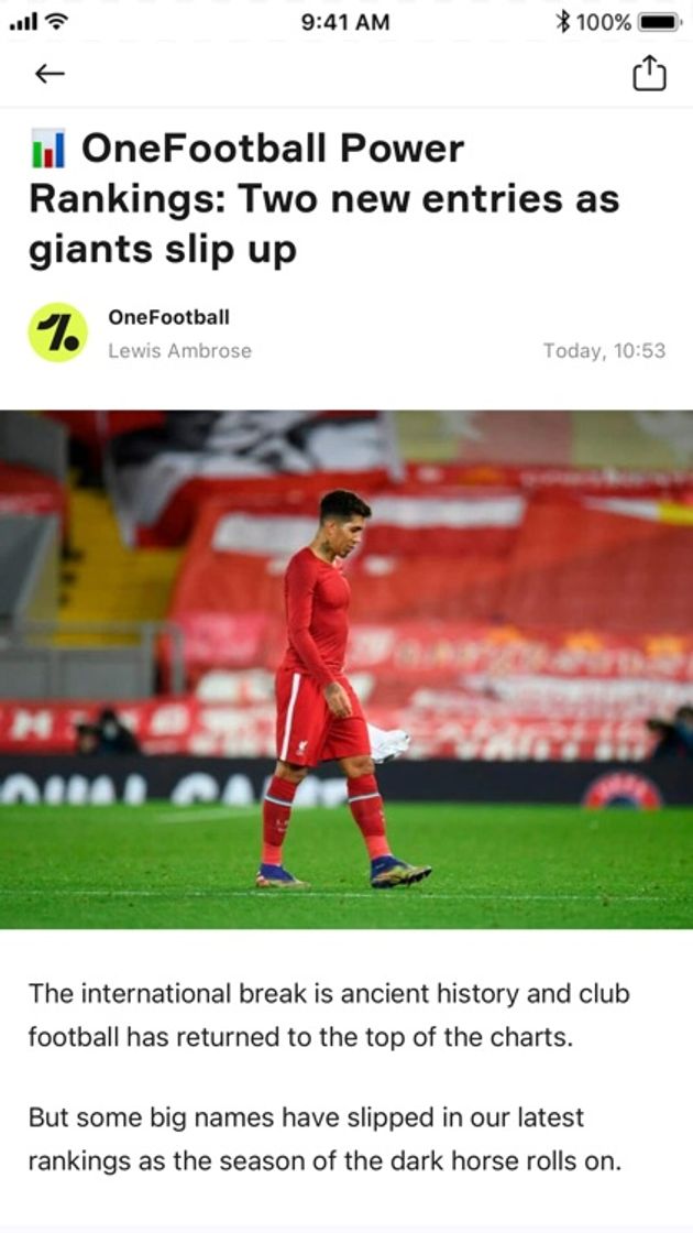 App OneFootball - Soccer News