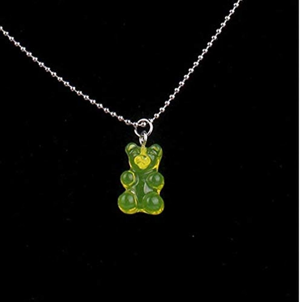 Fashion BACKZY MXJP Necklace Transparent Bear Necklace Cute Candy Color Resin Gummy Bear Pendant Necklace Women Jewelry