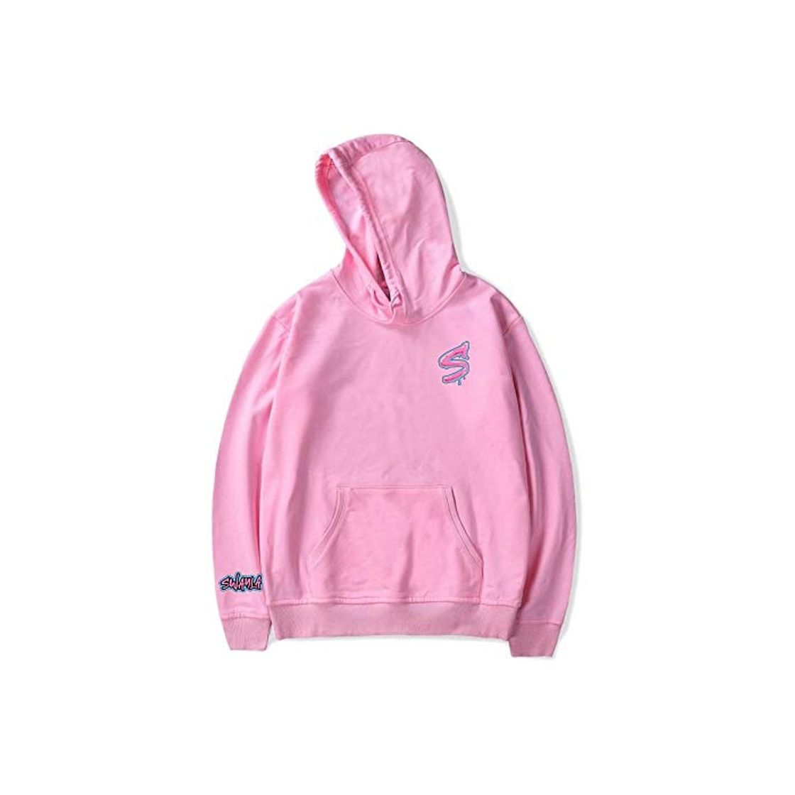 Moda WAWNI Sway House Bryce Hall sudaderas con capucha mangas de la moda Harajuku Swayla Casual Full Impreso Regular con capucha Outwear Rosa Rosa1 XS