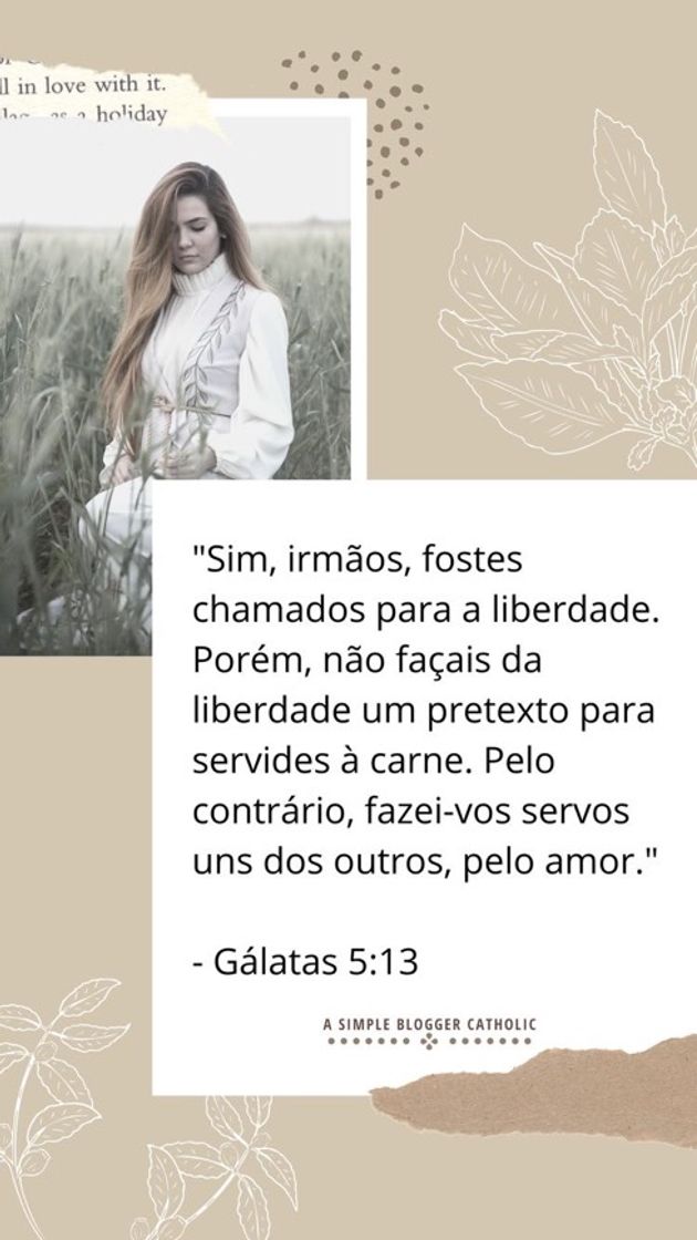 Fashion ✝️🕊 | GÁLATAS 5 : 13