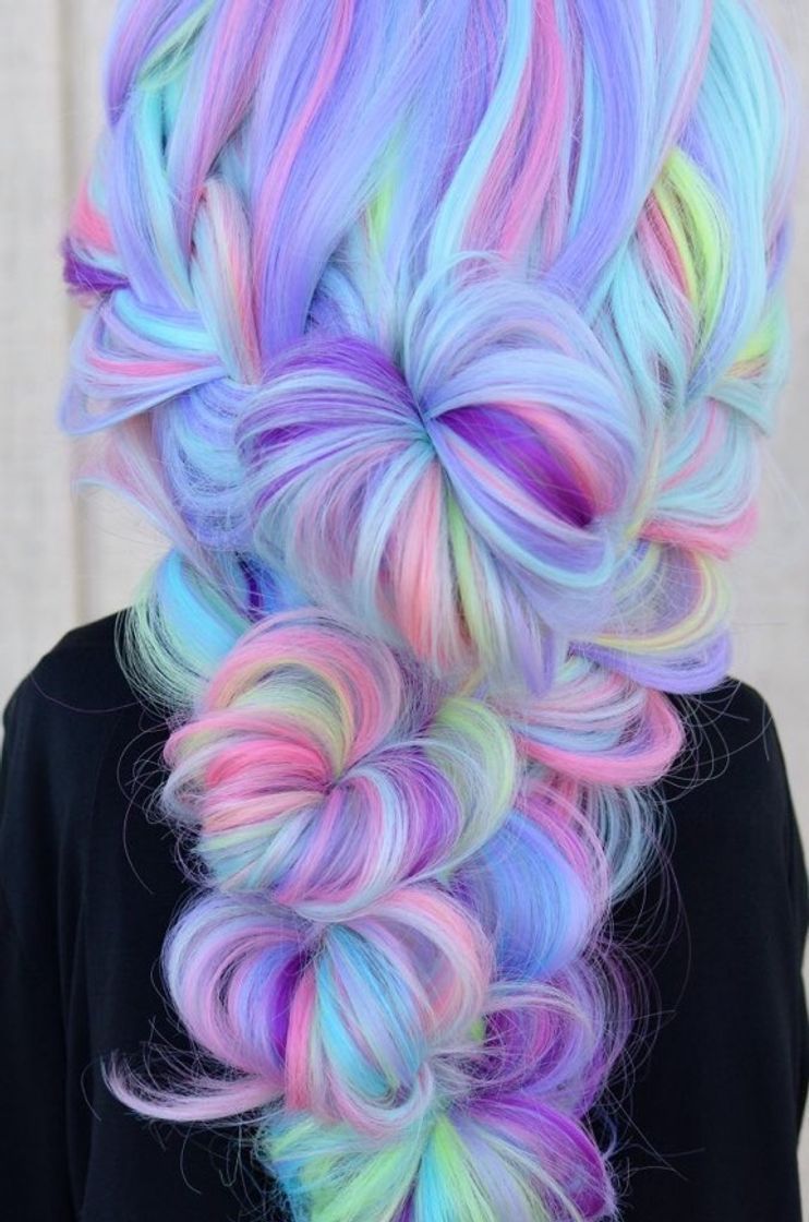 Moda Cabelo colorido🌈