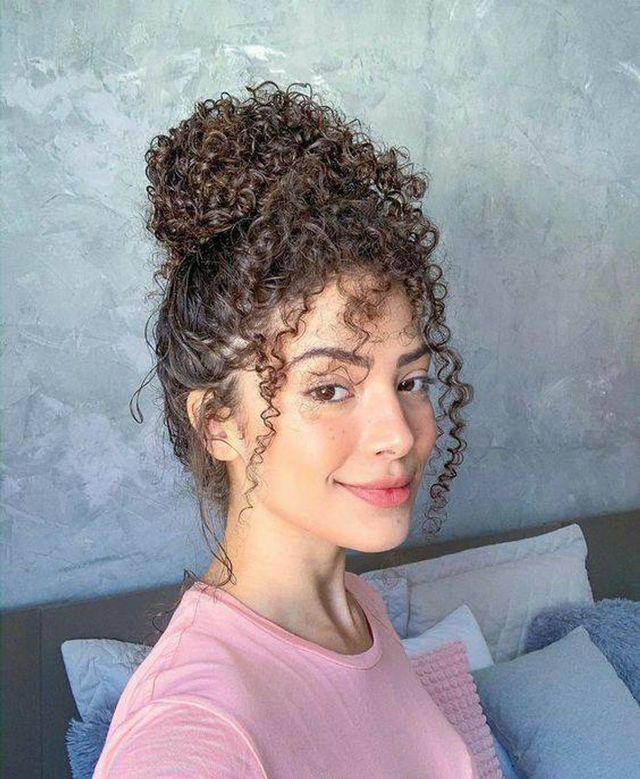 Moda Penteado pra cabelo cacheado 