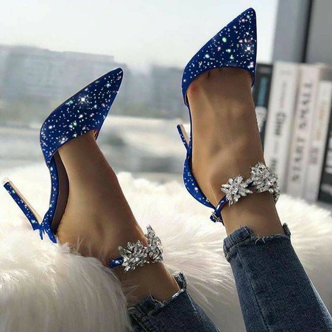 Fashion Azul com strass 💎