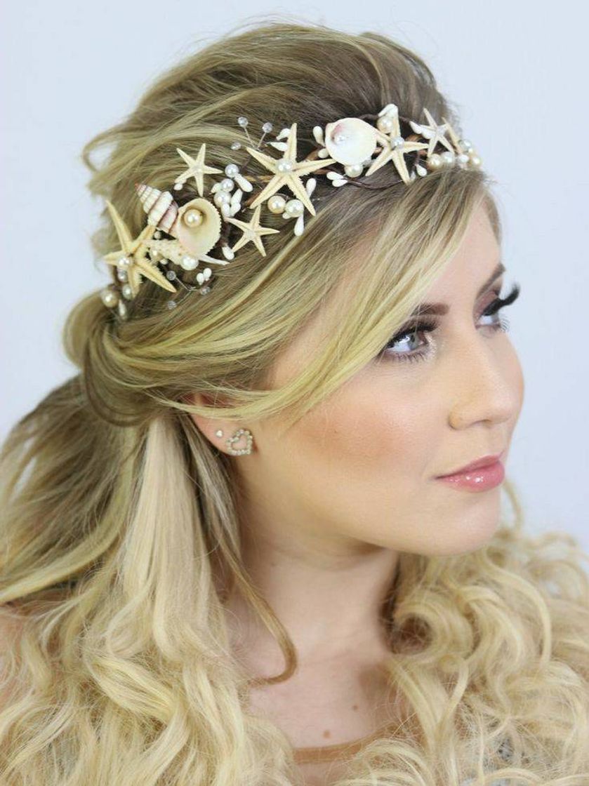 Moda Tiara de sereia estrela 🌟