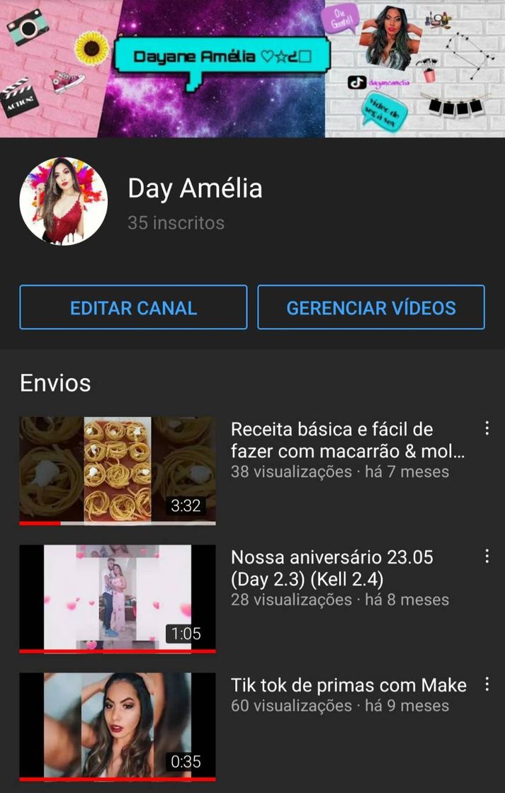 Moda Meu novo e primeiro canal para vocês.