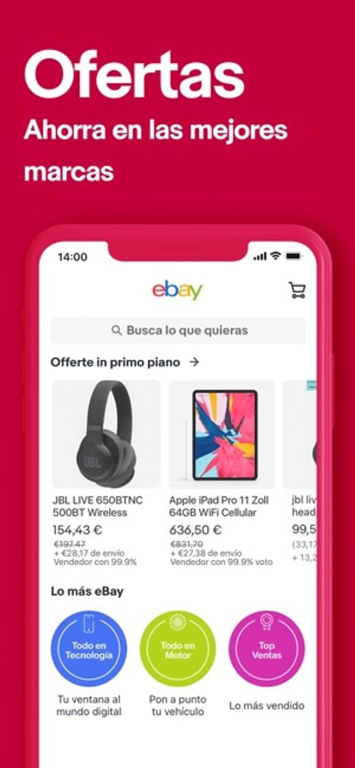 App eBay: Compra y ahorra