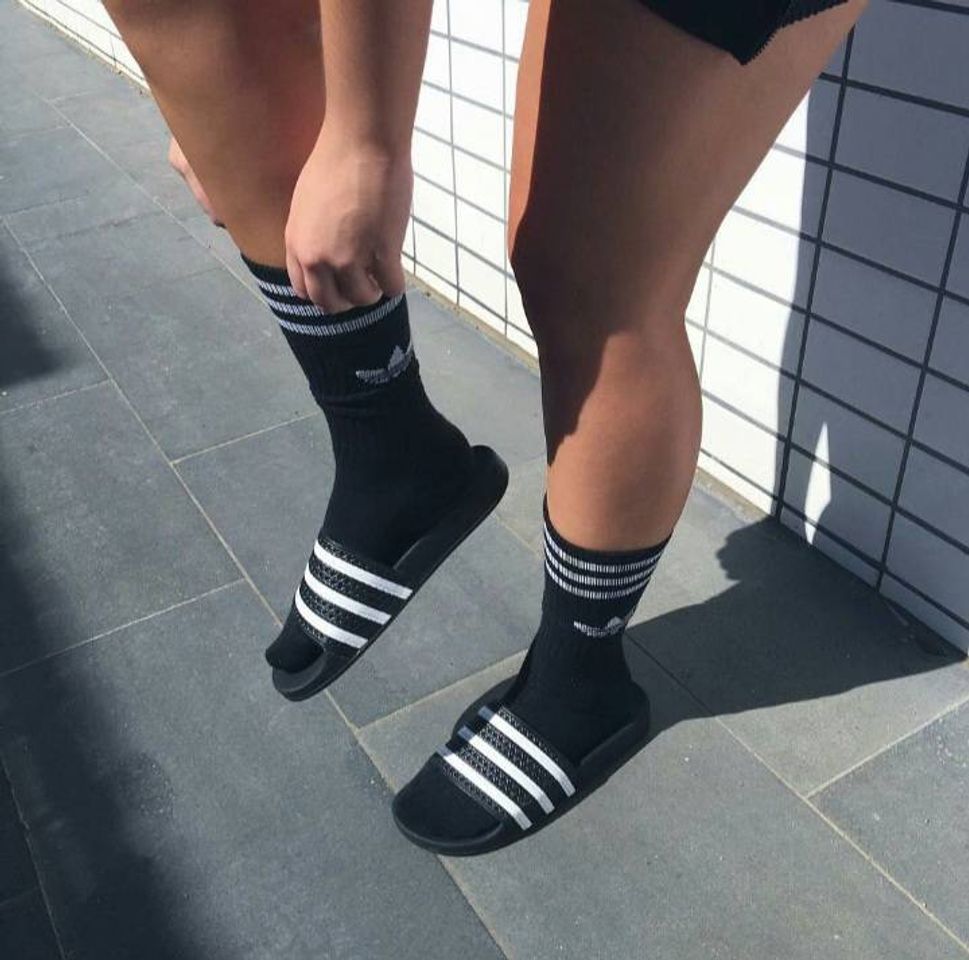 Moda Chinelo Adidas