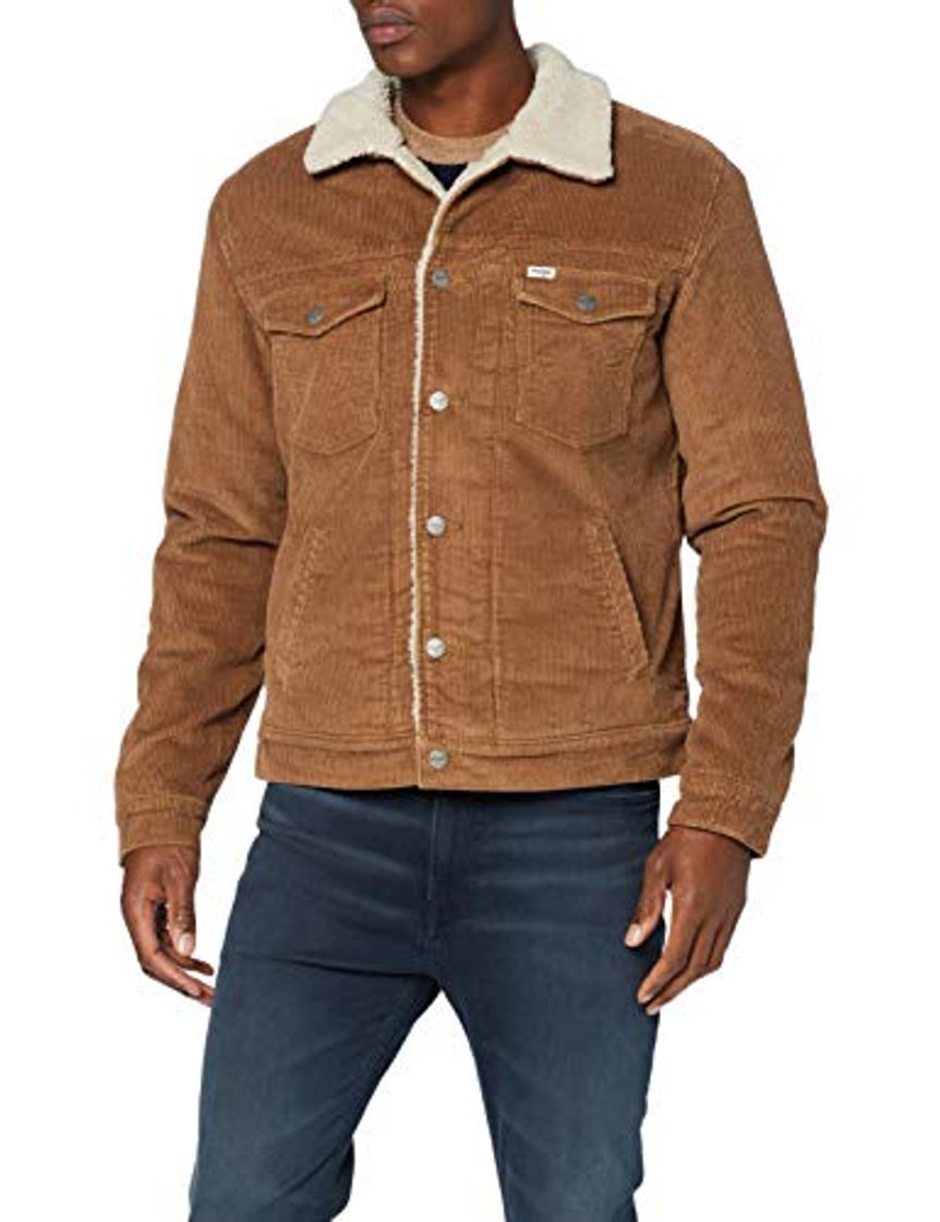 Wrangler Sherpa Jacket Corduroy Chaqueta, Marrón